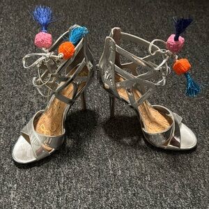 Beautiful Sam Edelman silver sandals